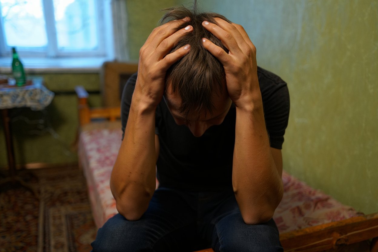 Мужчина держится за голову